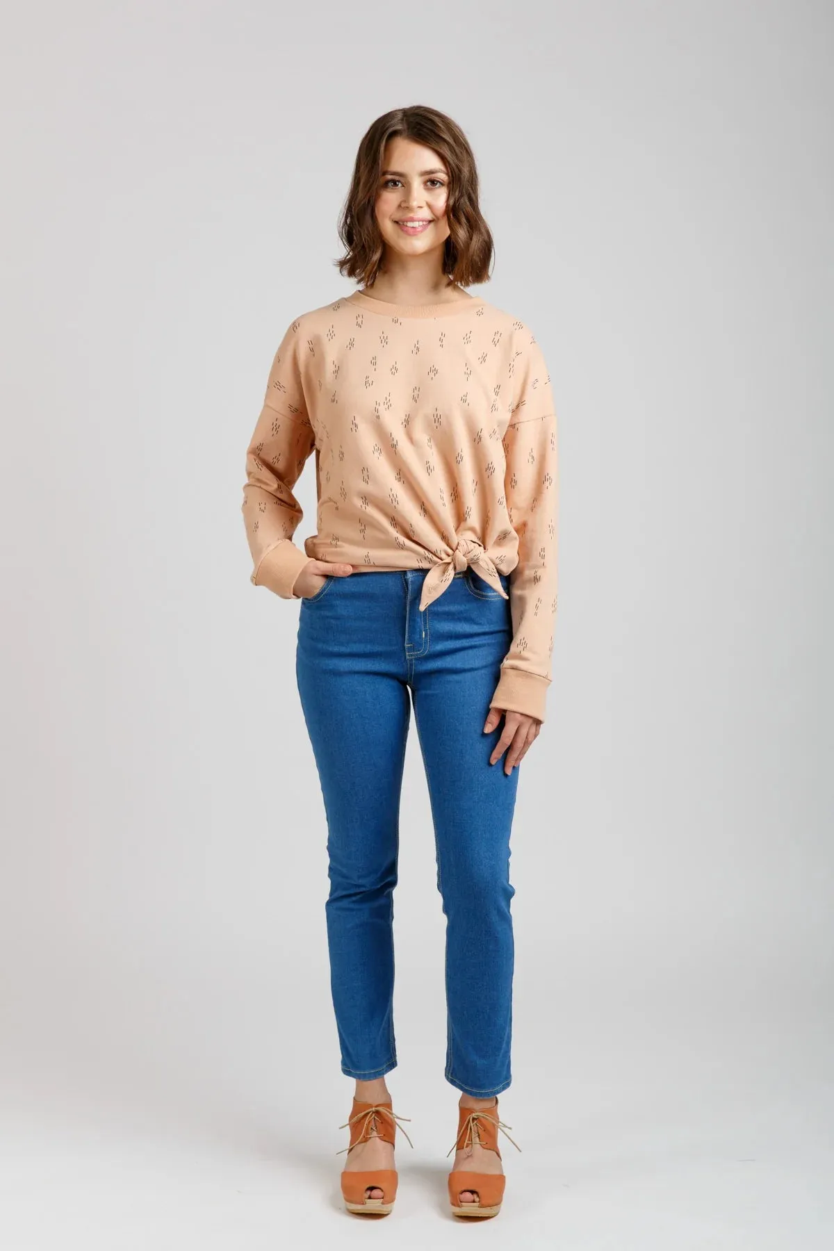 Jarrah Sweater Sewing Pattern by Megan Nielsen