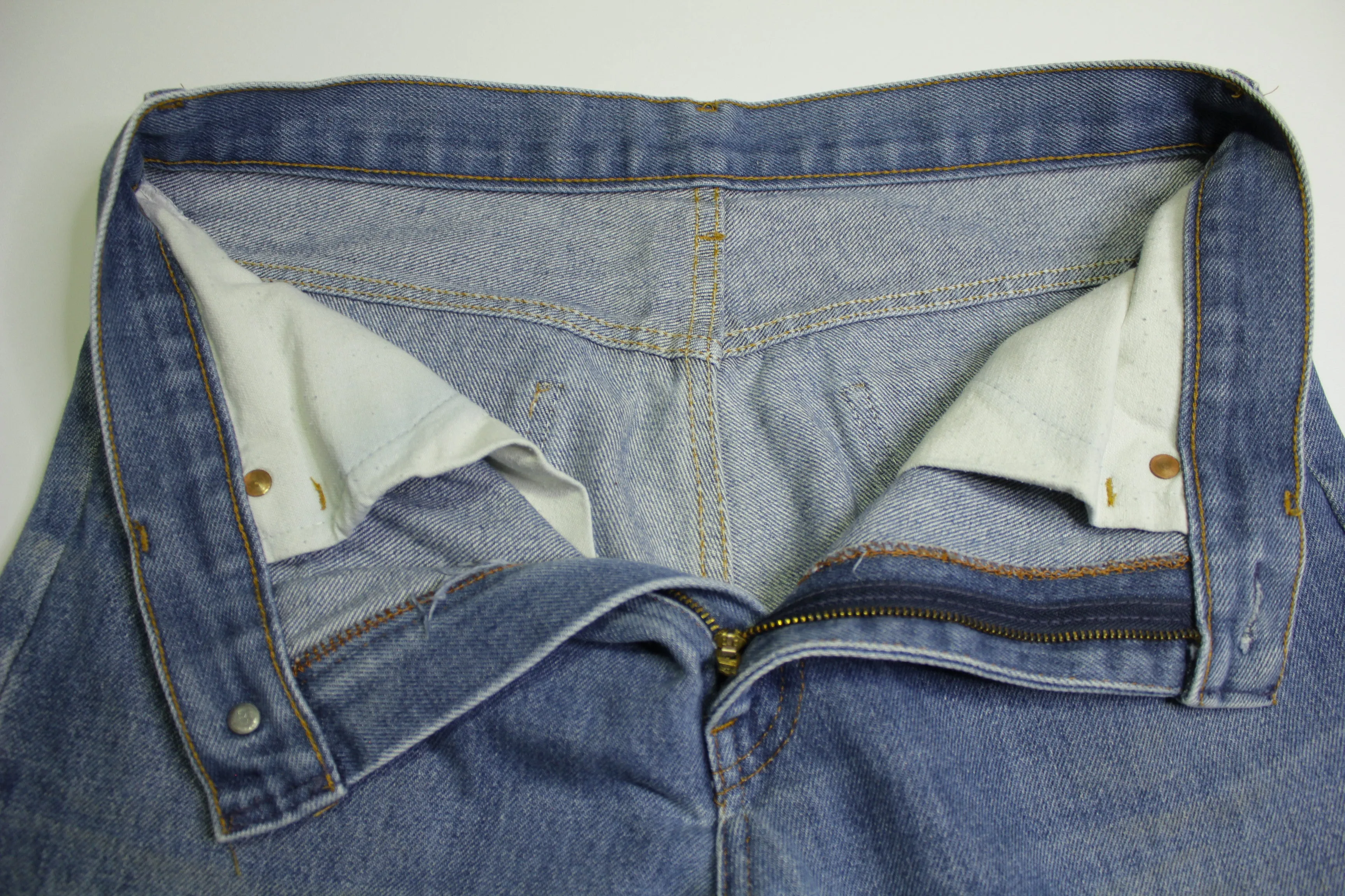 JC Penneys Plain Pocket Vintage 80's Denim Blue Jeans