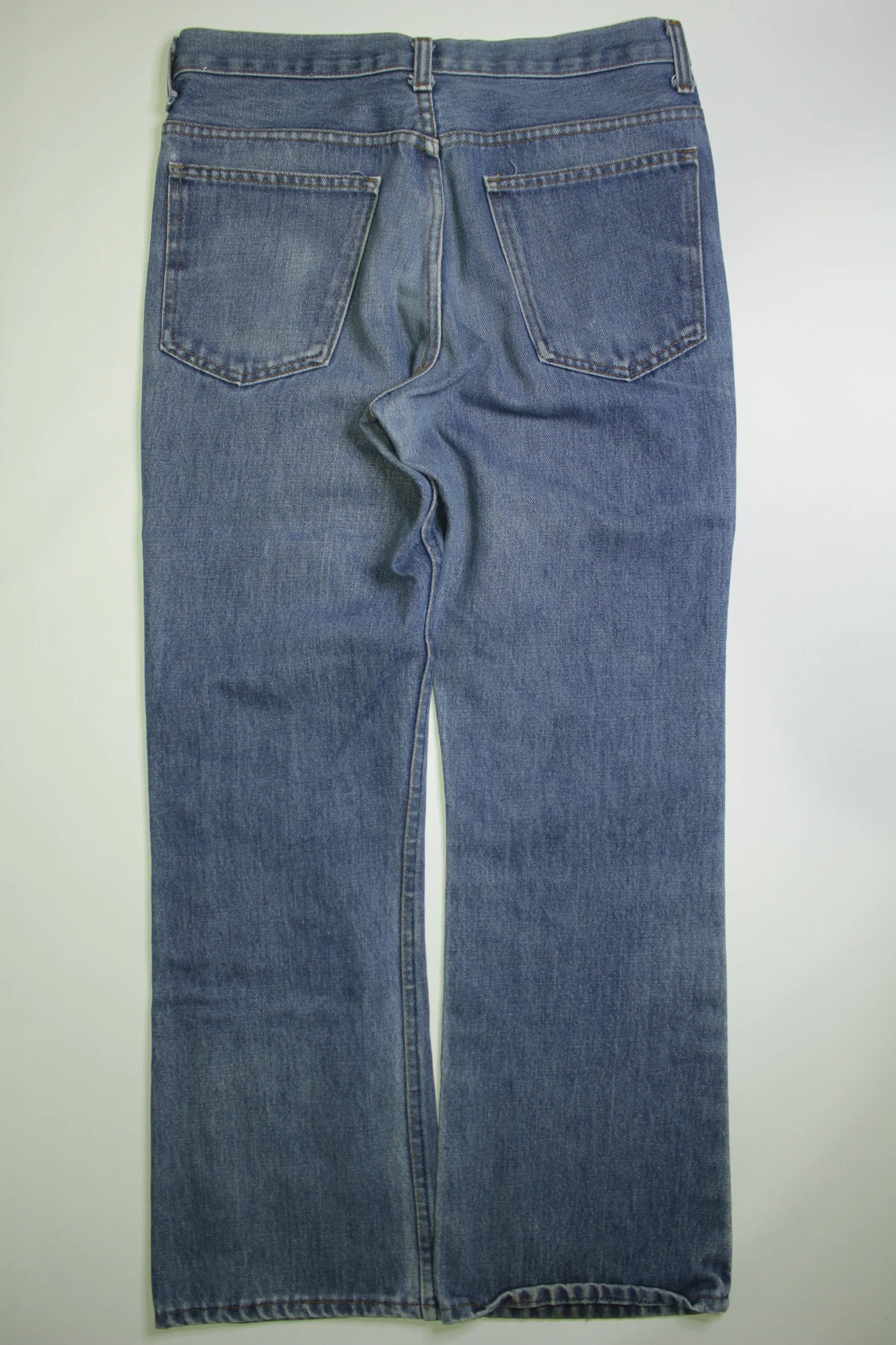 JC Penneys Plain Pocket Vintage 80's Denim Blue Jeans