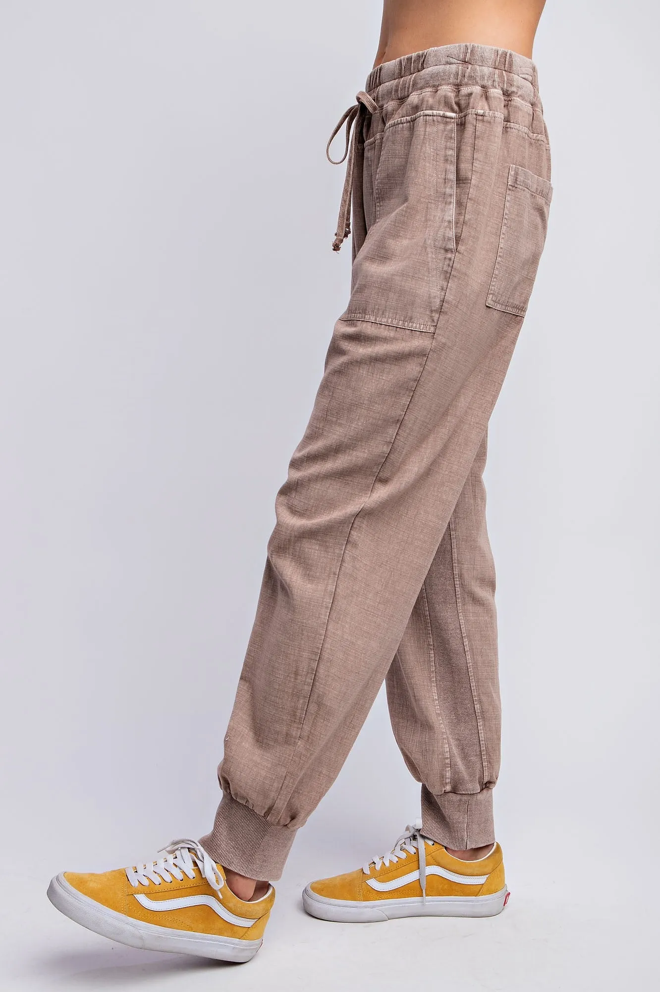 Jenny Joggers in Mocha, Berry, & Charcoal