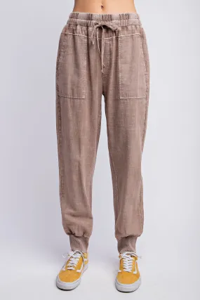 Jenny Joggers in Mocha, Berry, & Charcoal