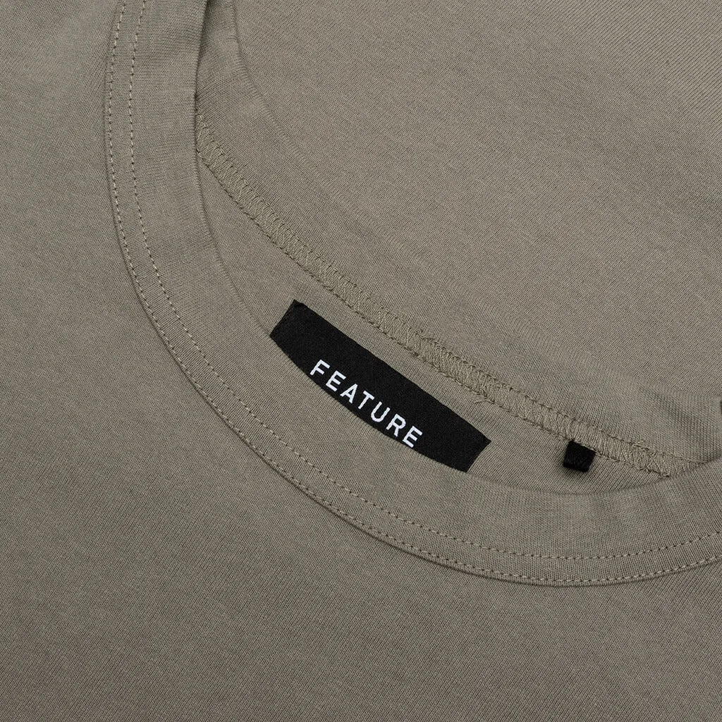 Jersey Braque Pocket Tee - Light Olive