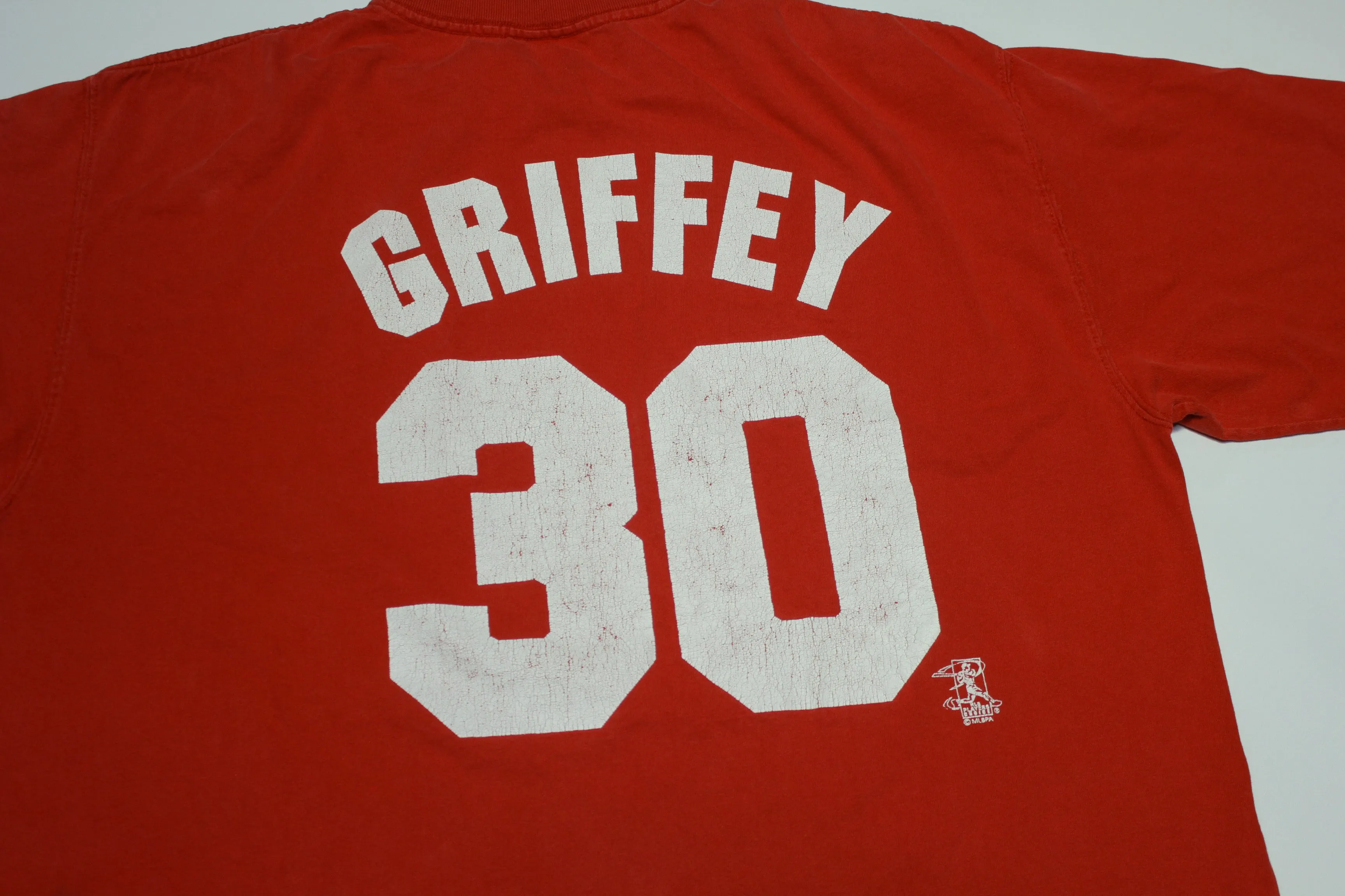 Ken Griffey Jr. Cincinnati Reds Y2K Majestic Distressed #30 T-Shirt