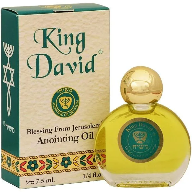 King David Anointing Oil 7.5 ml - 0.25 oz. From The Holyland Jerusalem