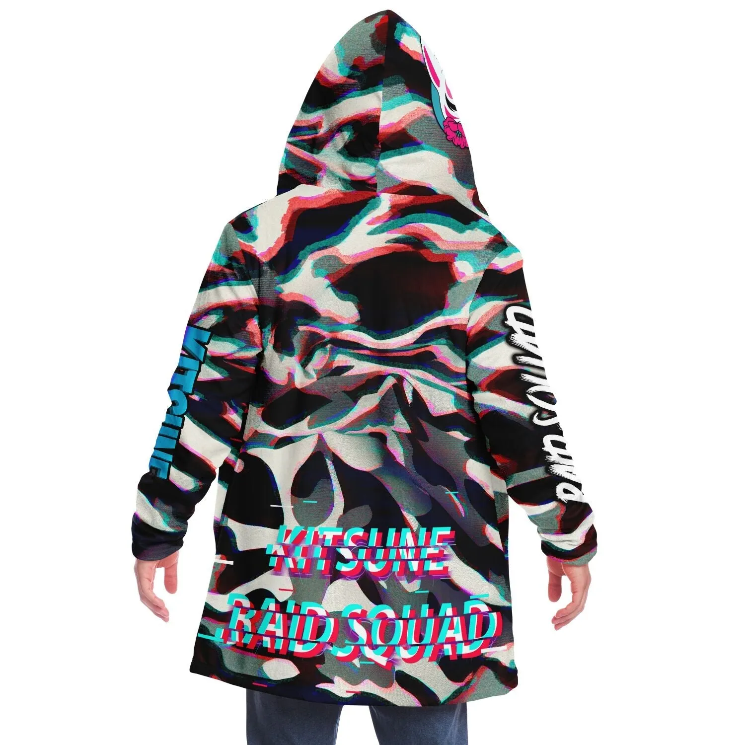 Kitsune Camo Glitch Women Cloak