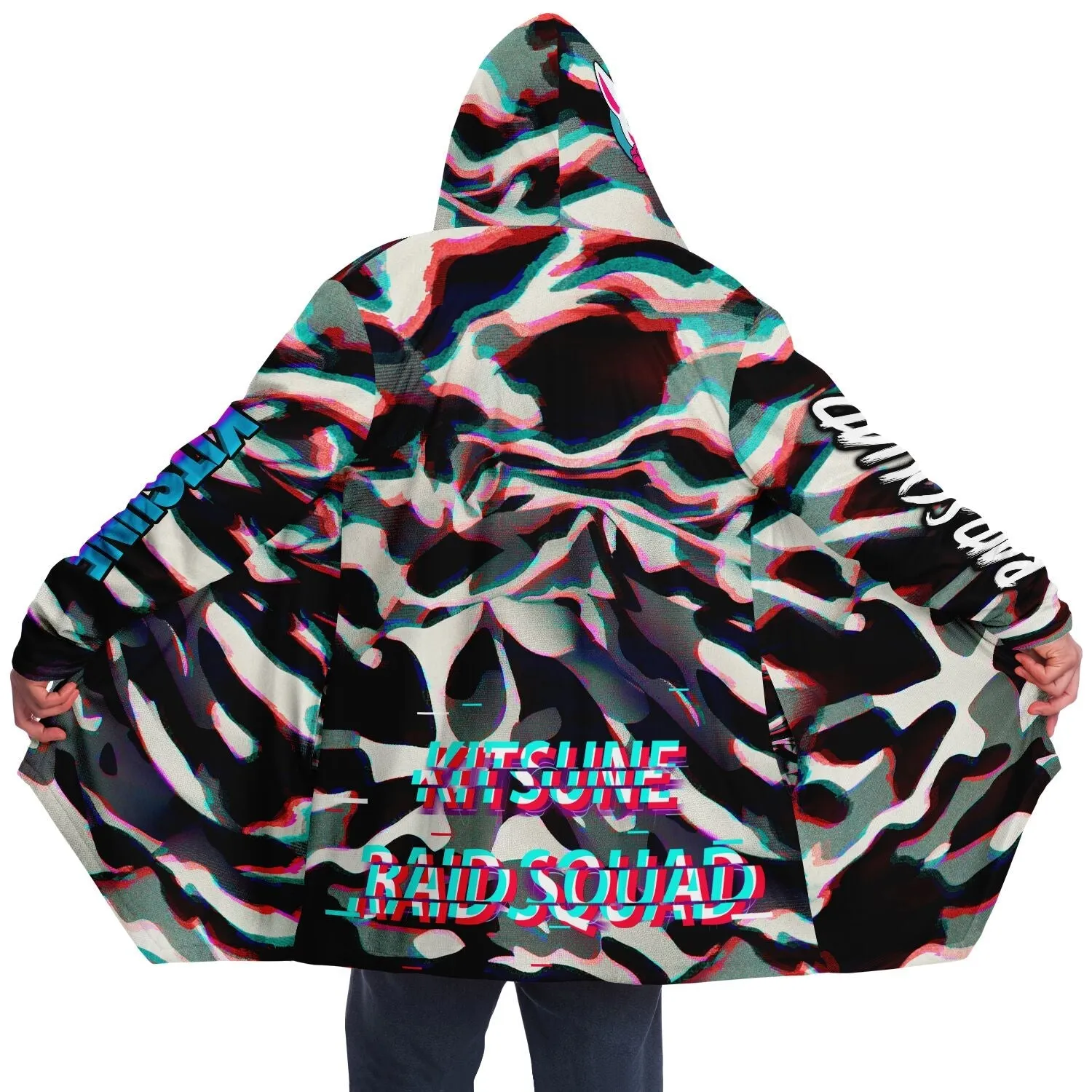 Kitsune Camo Glitch Women Cloak