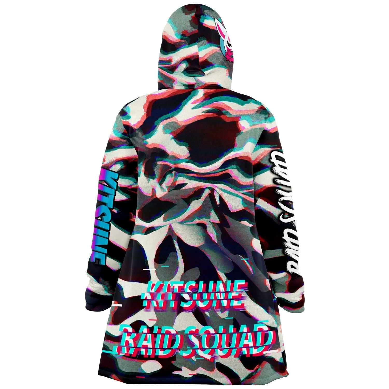 Kitsune Camo Glitch Women Cloak