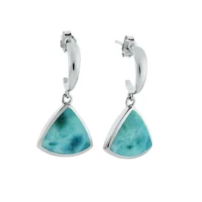 Larimar Reuleaux Curve Earrings