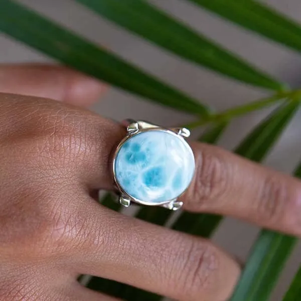 Larimar World's Ocean Cocktail Ring