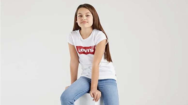 Levi's Kids Fur Puffer girl's short sleeve t-shirt 3E4234-W5J white