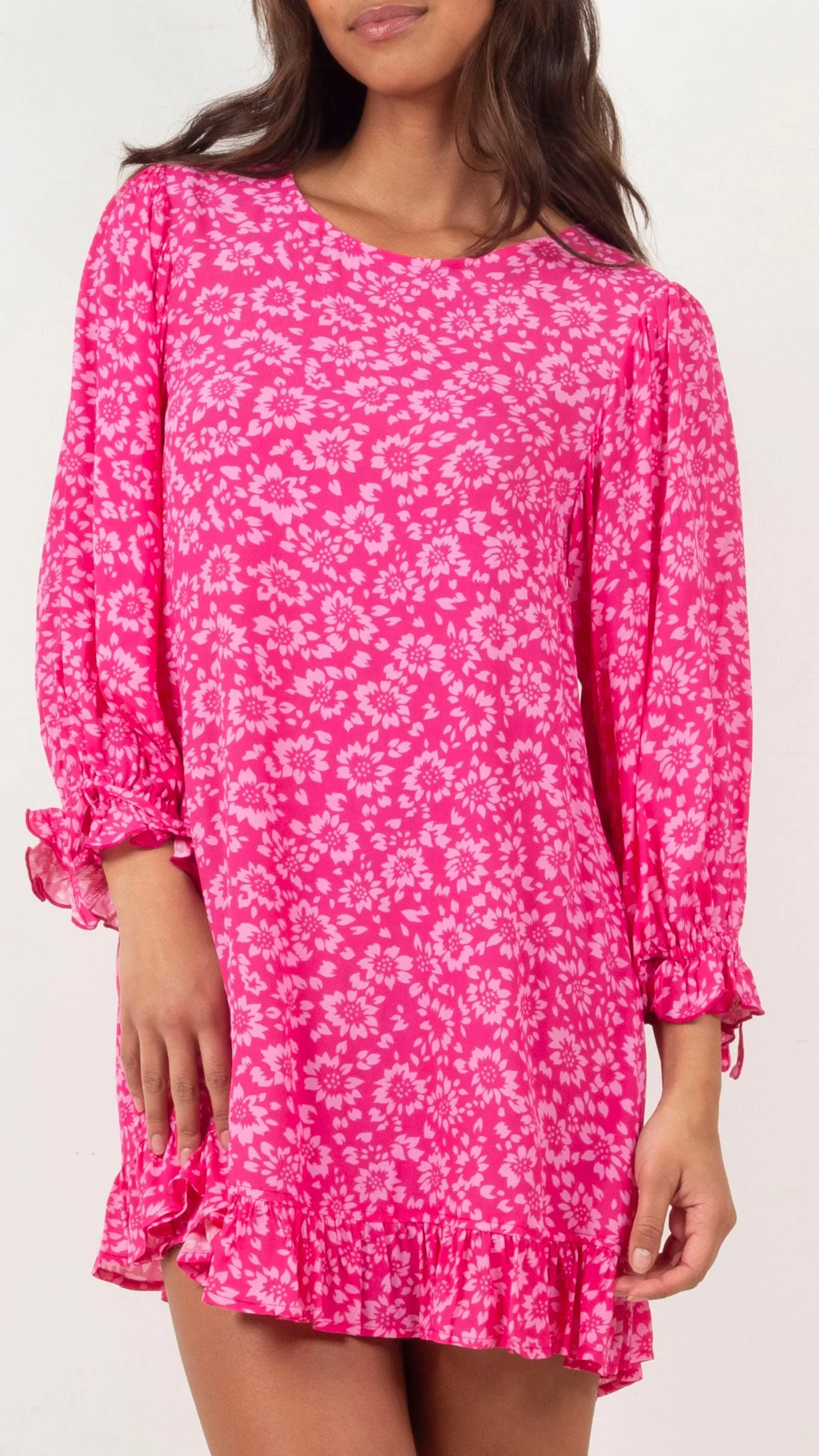 Lila Mini Dress - Fucshia