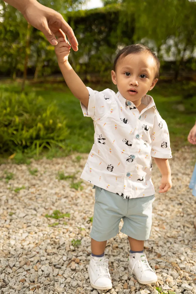 Little Man Shirt - Popsicle Pandas