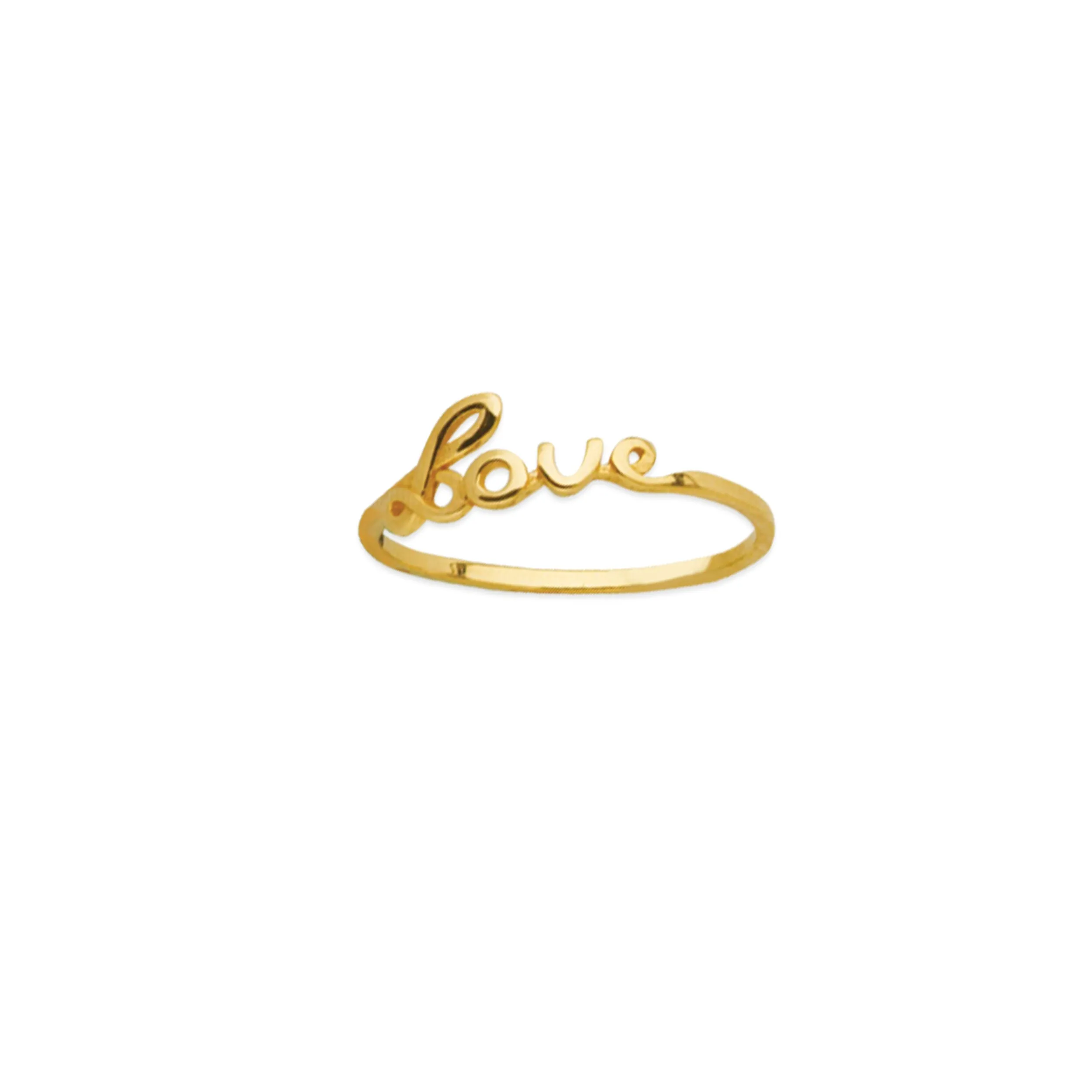 LOVE Script Ring