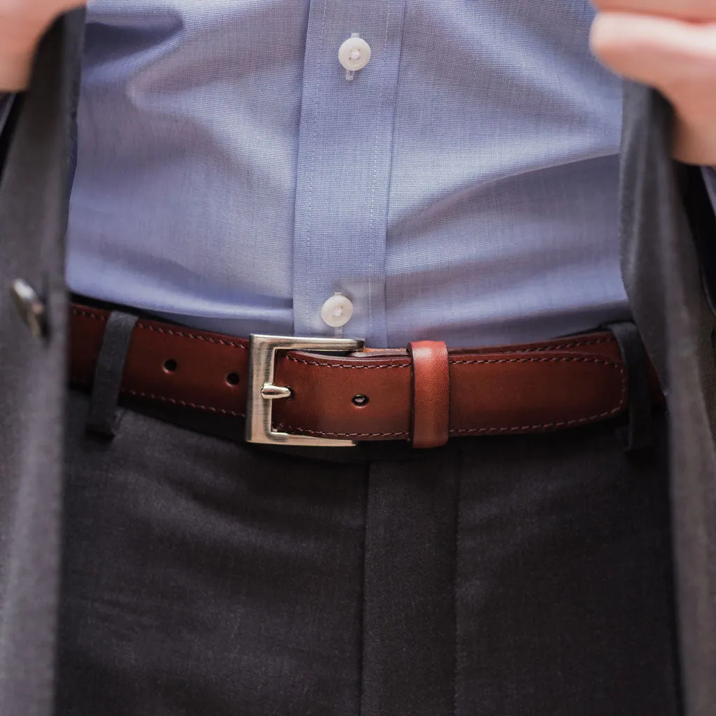 Men's Classic Leather Belt | Brandy