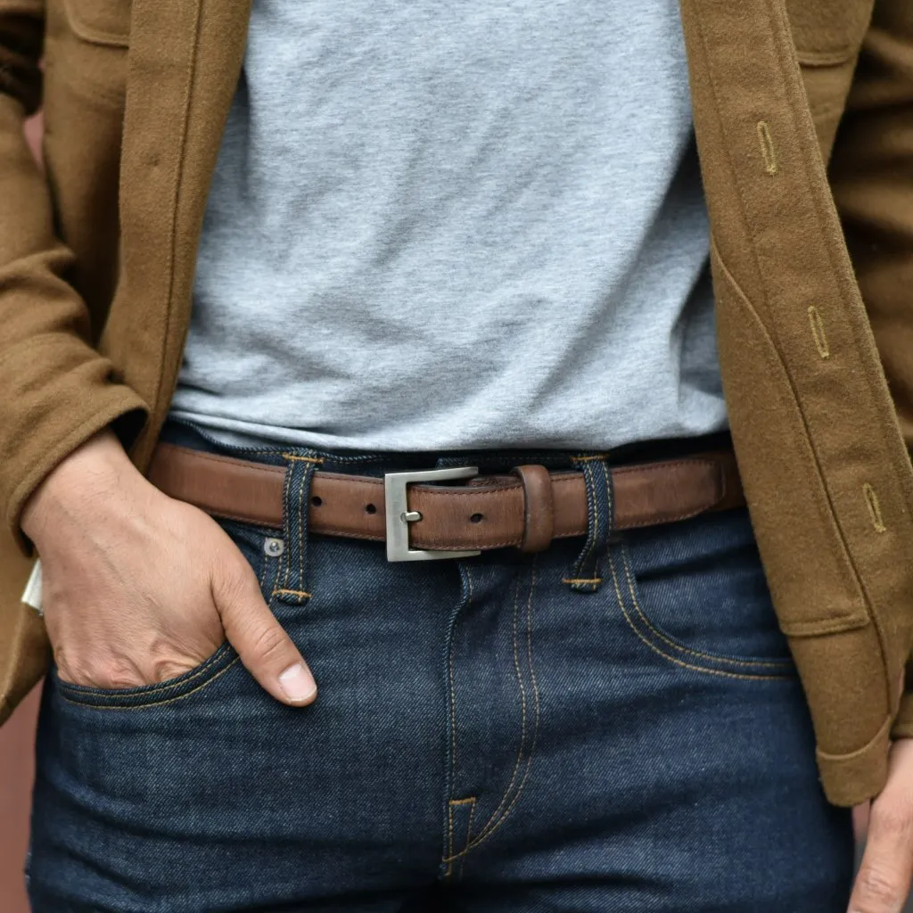 Men's Classic Leather Belt | Terracotta