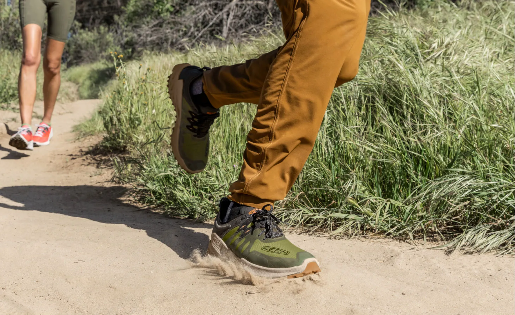 Men's Zionic Speed Hiking Shoe  |  Dark Olive/Scarlet Ibis