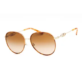 Michael Kors 0MK1128J Sunglasses Light Gold Amber Tortoise / Amber Gradient Women's