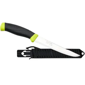 MORAKNIV FISHING COMFORT SCALER 150 - STAINLESS STEEL - BLACK/LIME (ID 13870)