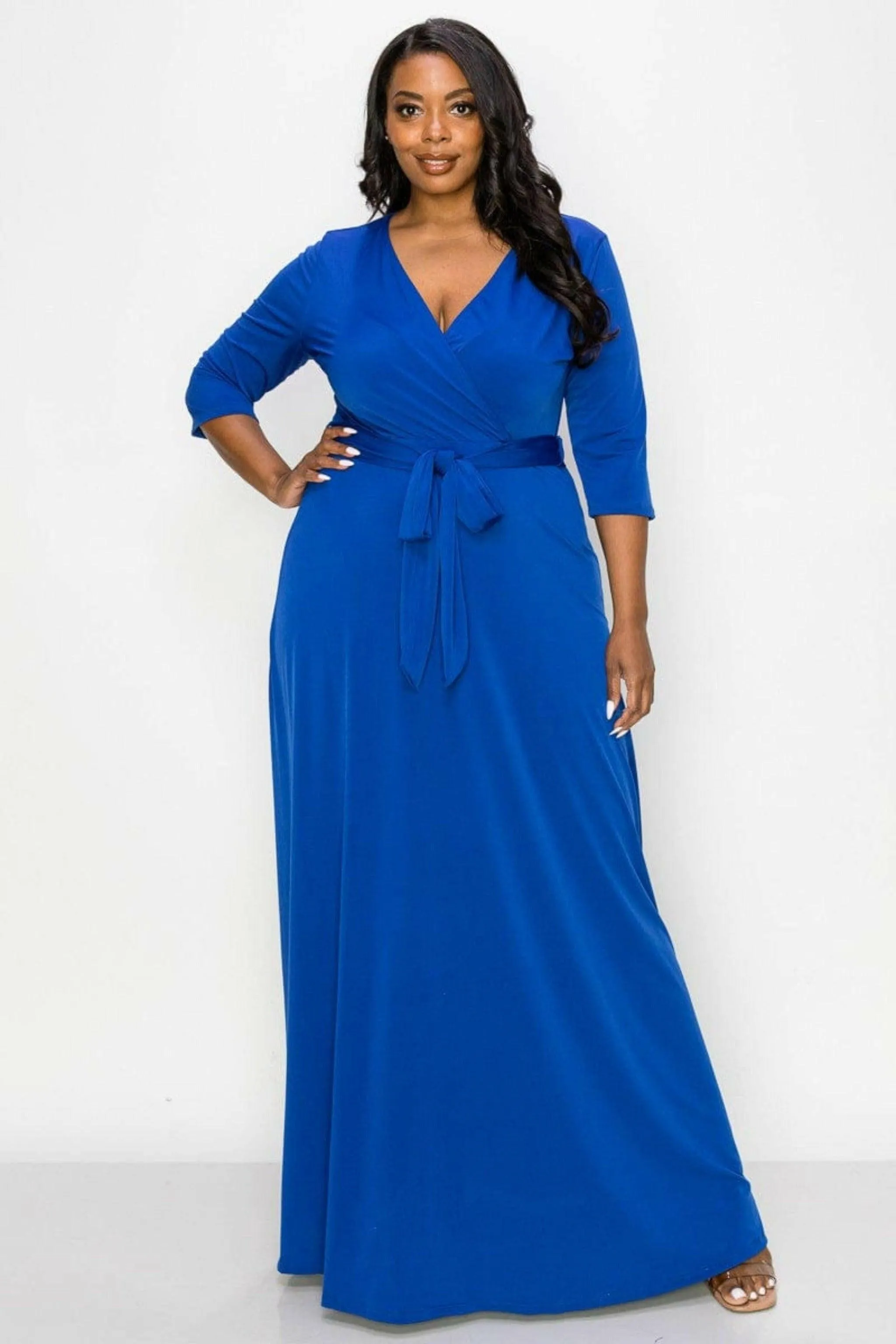 MY GODDESS TWIST FRONT MAXI DRESS