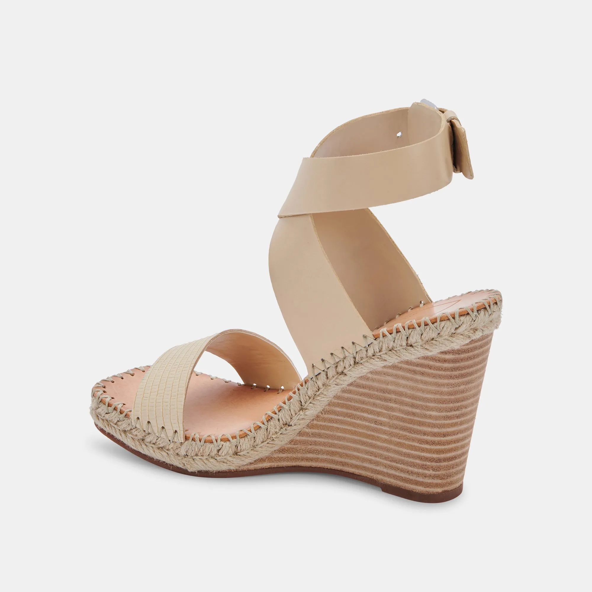 NEZZA WEDGES VANILLA LEATHER