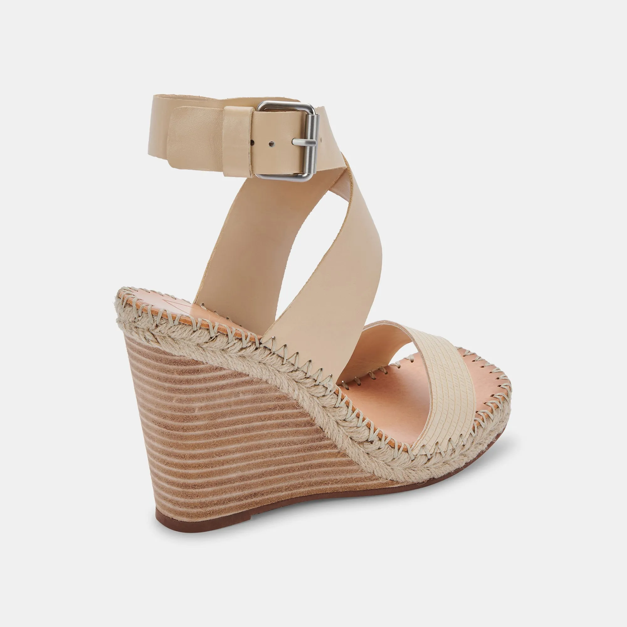 NEZZA WEDGES VANILLA LEATHER