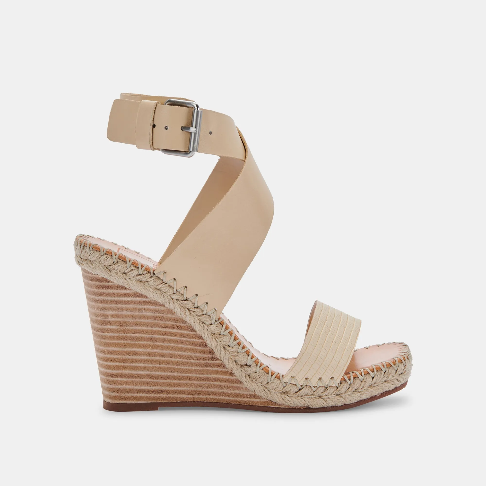 NEZZA WEDGES VANILLA LEATHER