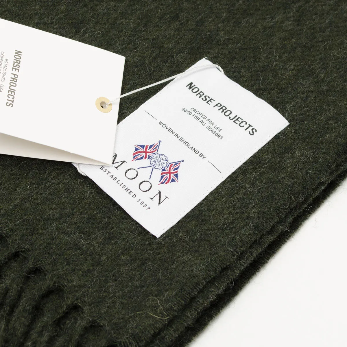 Norse Projects - Moon Lambswool Scarf - Beech Green