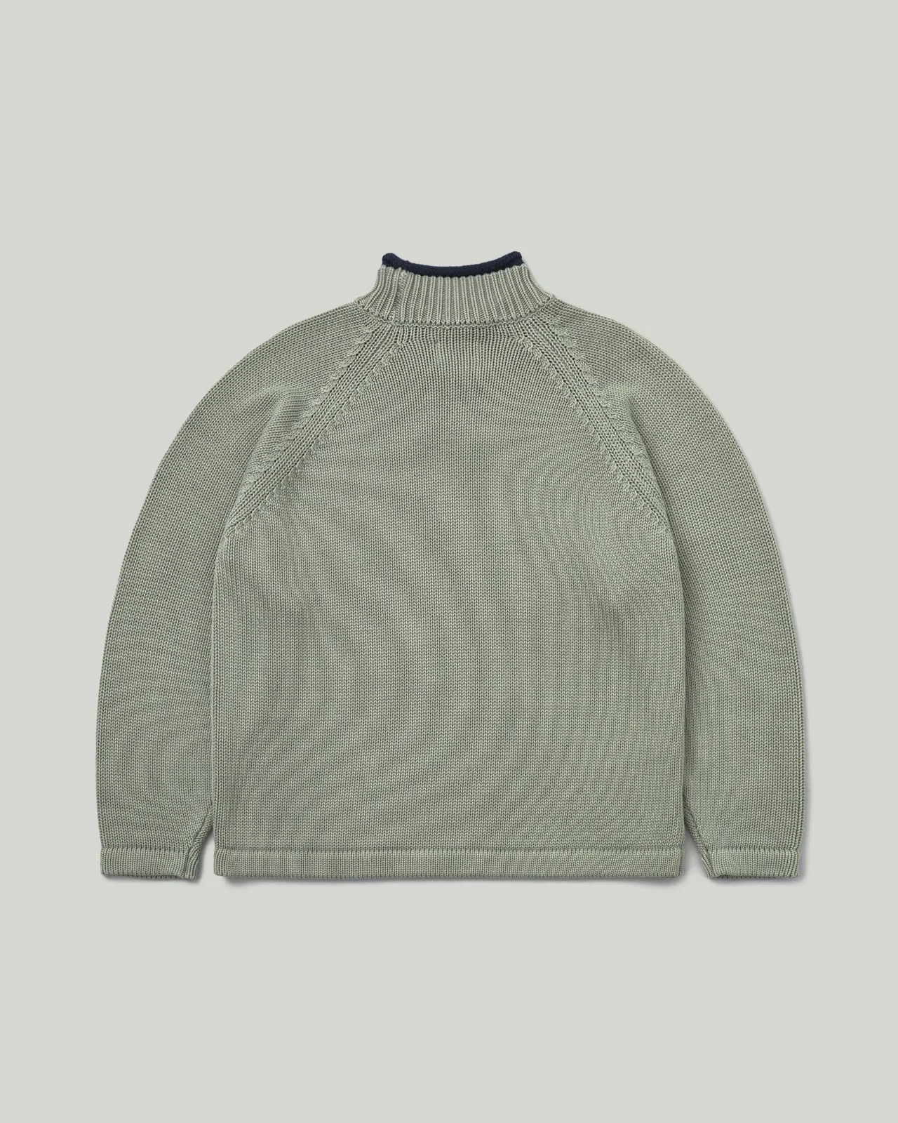 Overdyed Roll Neck Sweater Grey