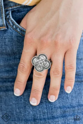 Paparazzi Accessories  - Your Royal Rogue-ness #RS1/C2 - Silver Fashion Fix Ring June 2019