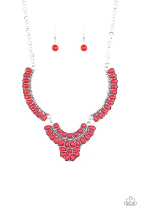 Paparazzi Omega Oasis - Red Necklace