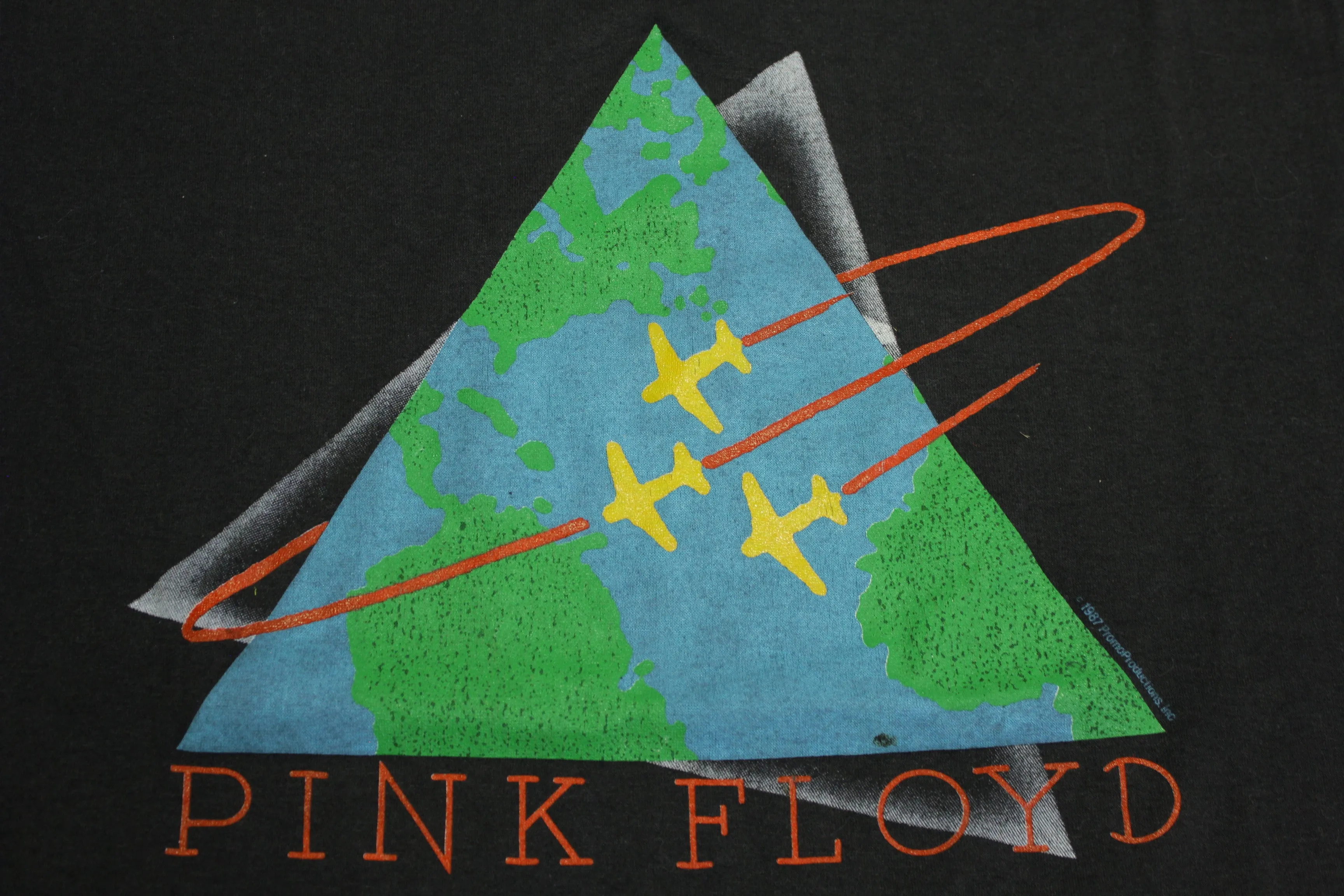 Pink Floyd Vintage 80's 1987 World Tour Single Stitch Spring Ford T-Shirt