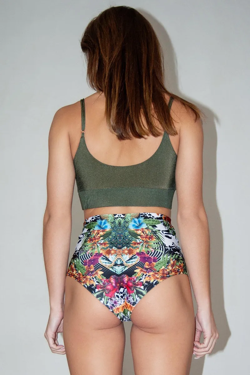 Pole Addict High Waisted Shorts - Jungle