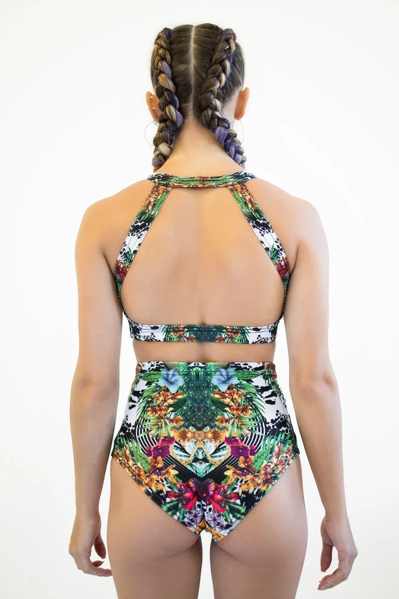 Pole Addict High Waisted Shorts - Jungle