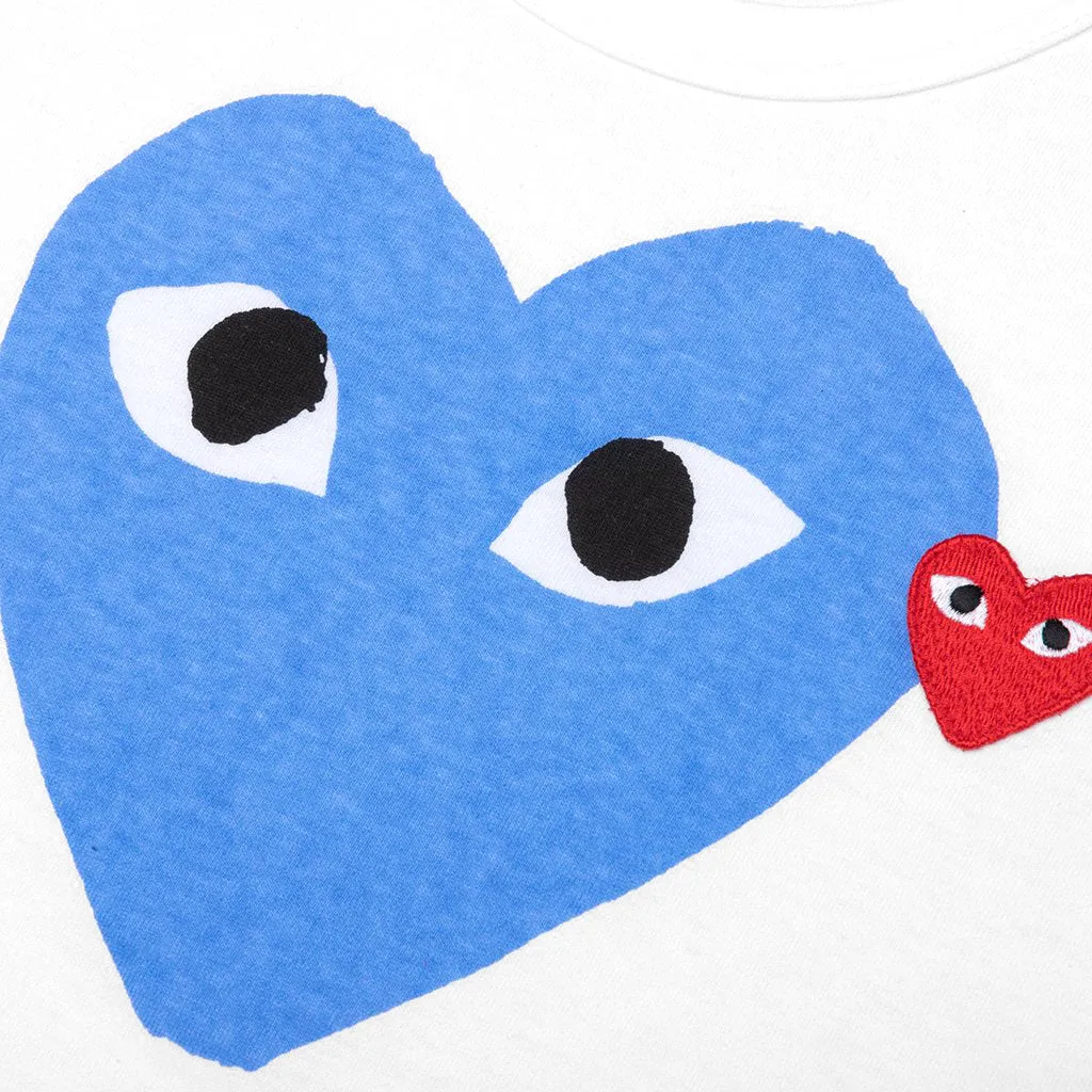 Red Emblem Heart T-Shirt - White/Blue