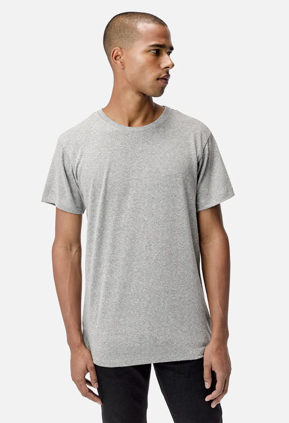 Silk Blend Classic Crew / Grey