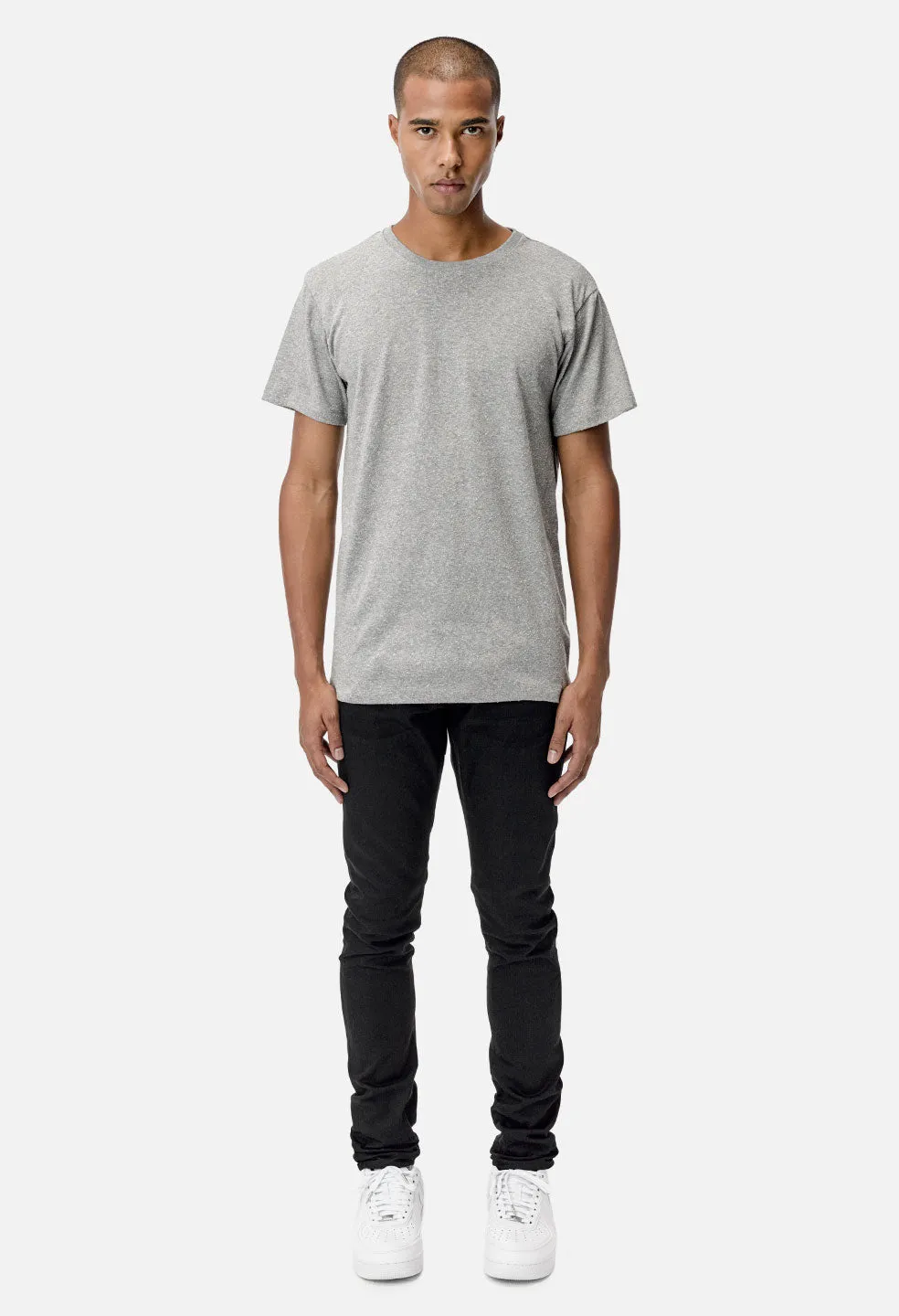 Silk Blend Classic Crew / Grey