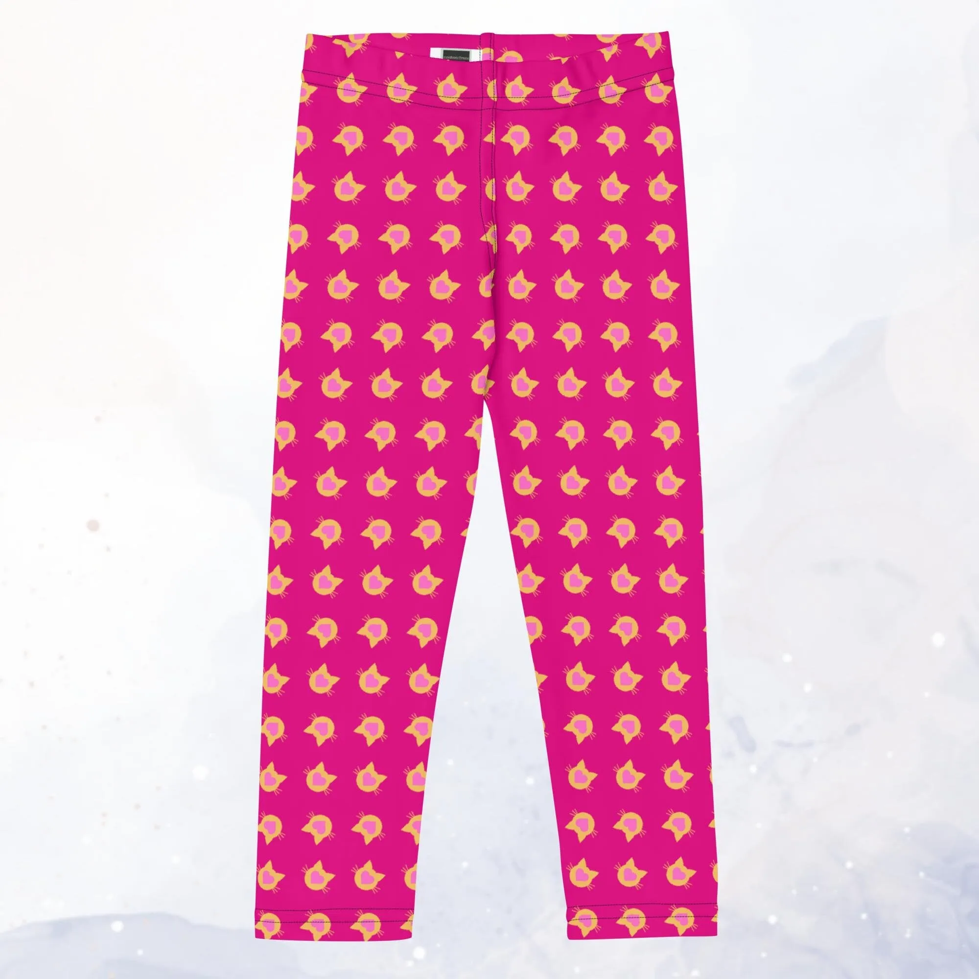 Super Hero Kitties Kids Pink Leggings