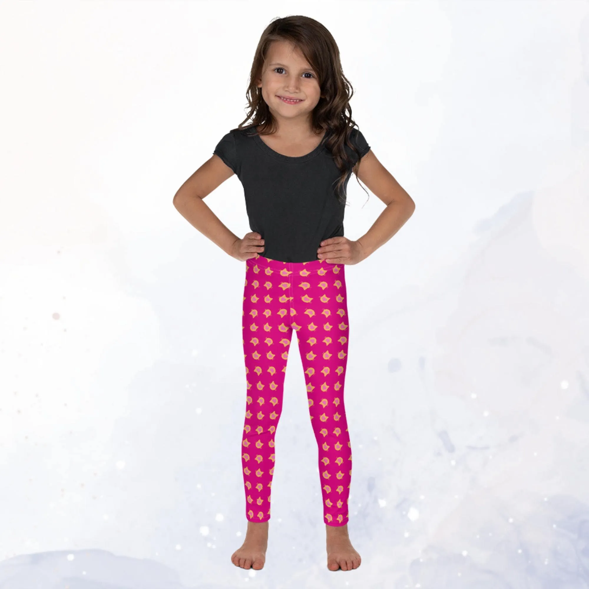 Super Hero Kitties Kids Pink Leggings