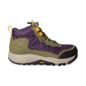 Teva Ridgeview Mid Olive Branch Purple Pennant Boots - Women's