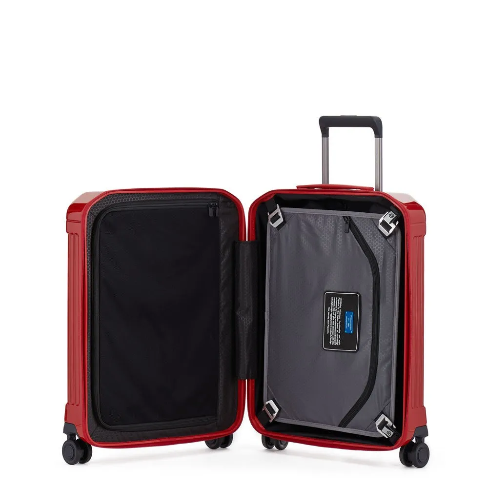 Trolley cabina PIQUADRO Rigido Ultra Slim con 4 Ruote Colore Rosso Linea PQ-Light - BV4425PQL