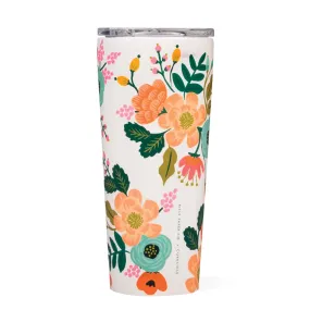 Tumbler 24oz Rifle Paper Gloss Cream Lively Floral Corkcicle