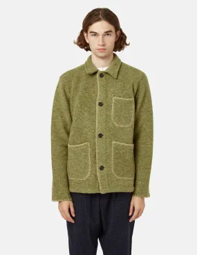 Universal Works Blanket Field Jacket - Light Olive Green