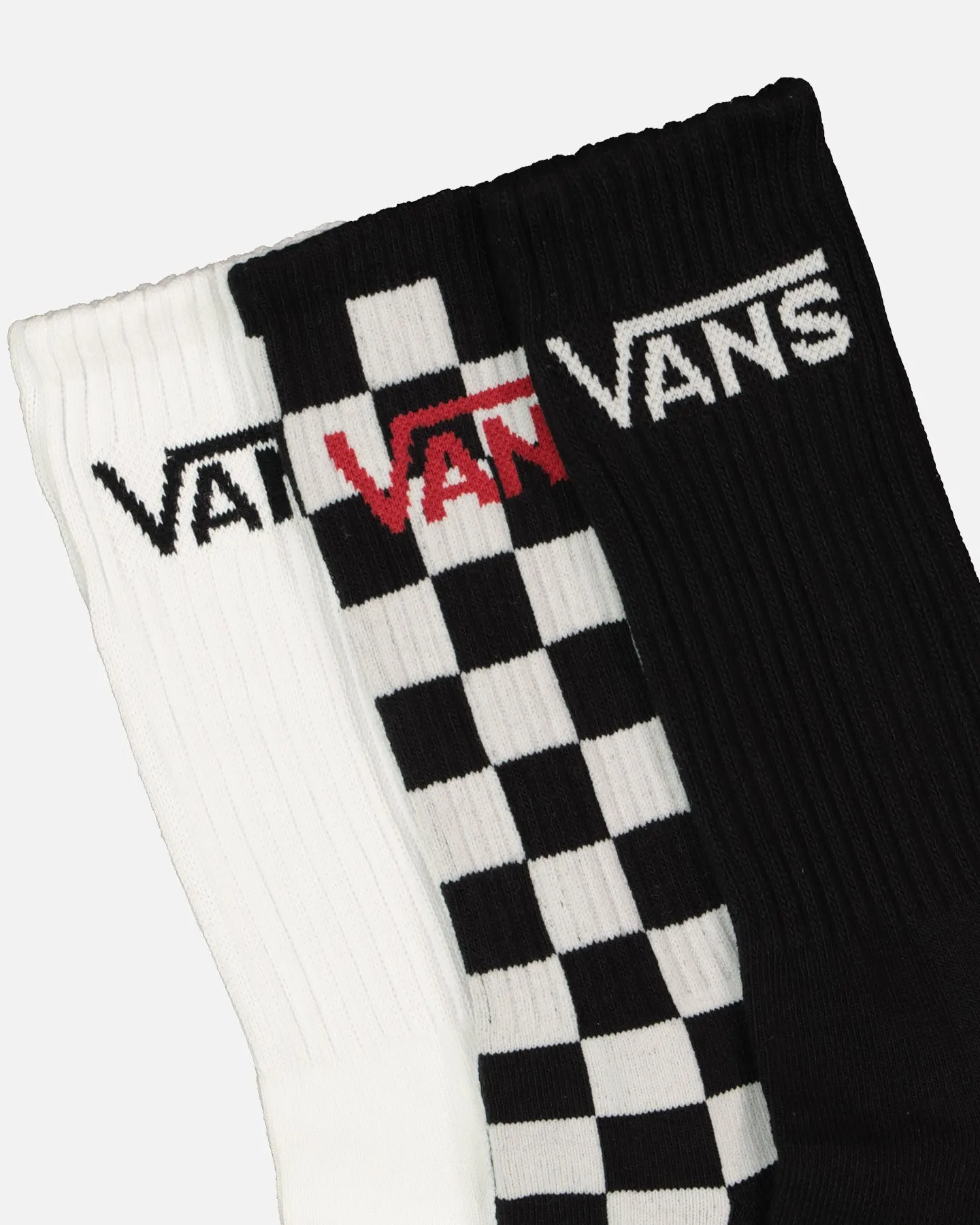 Vans Classic Crewcut Socks 6.5-9 3 Pack White