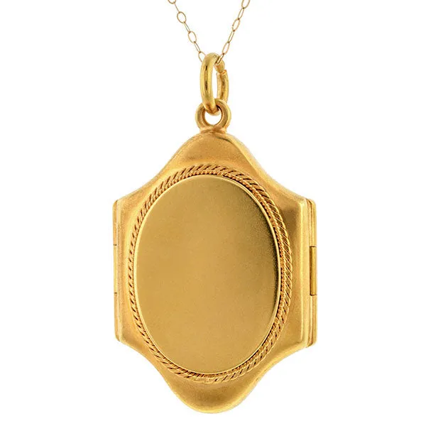 Victorian Multipage Locket Pendant Necklace