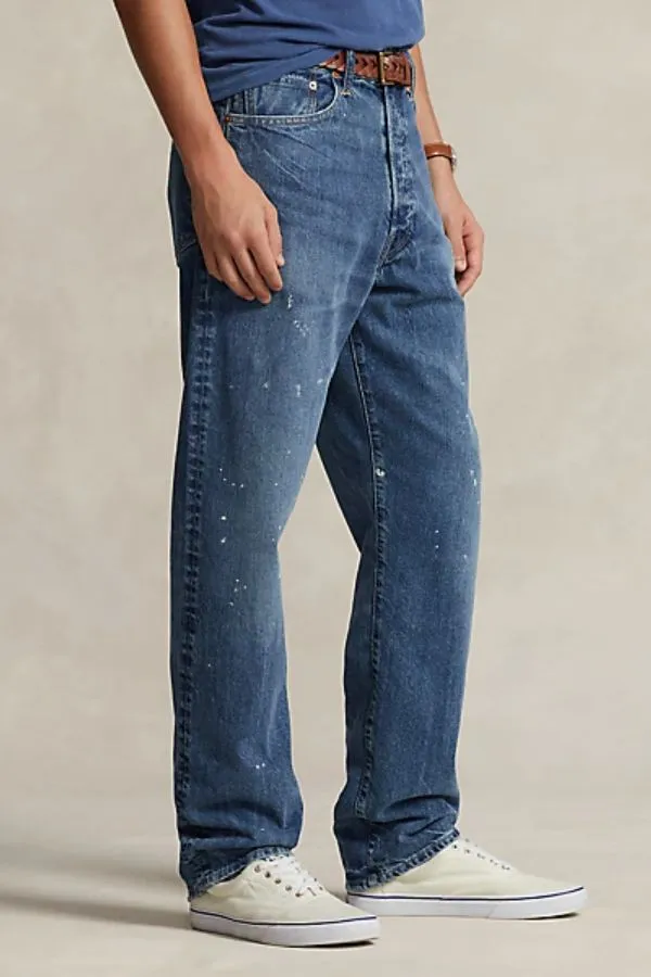 Vintage Classic Fit Distressed Jean