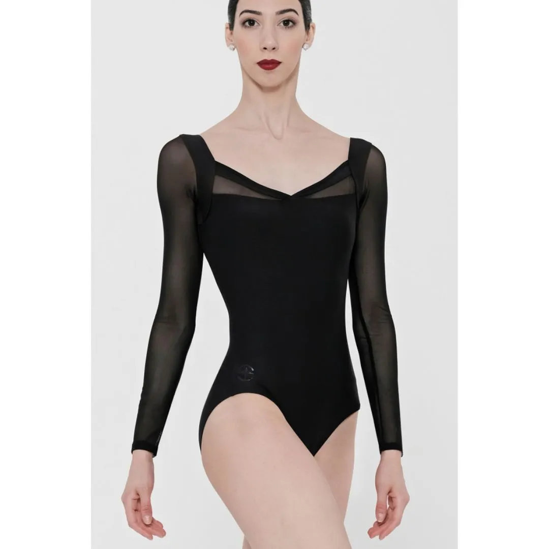 Wear Moi Ladies Black Lavande Leotard