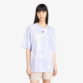 WMN'S DYE ALLOVER PRINT TEE 'VIOLET TONE'