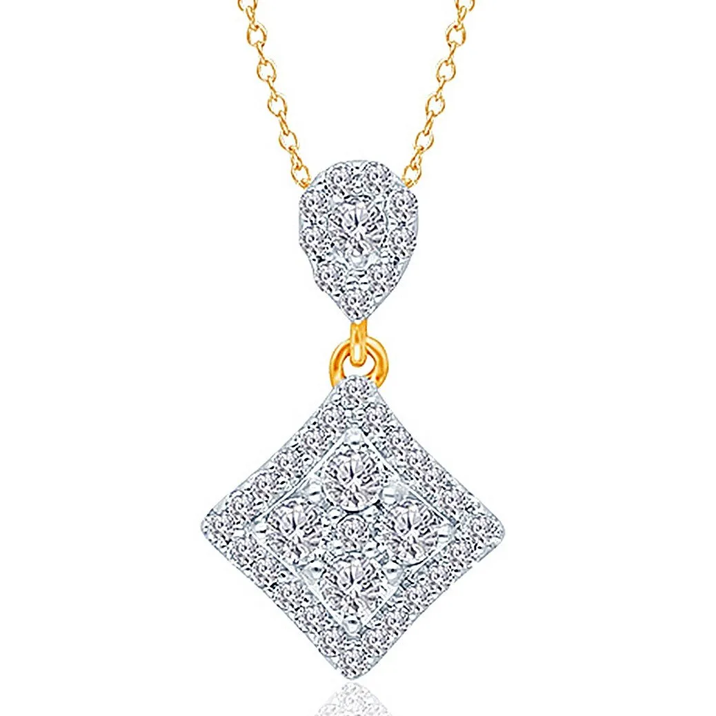 Yellow Gold Diamond Eternal Pendant