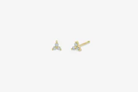 Zoe Chicco 14k Gold Trio Diamond Stud Earrings